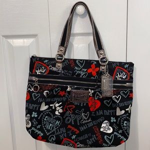 COACH Poppy Sateen Tote